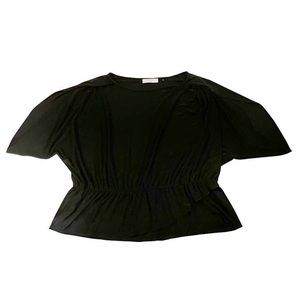 Tahari Woman Black Pull On‎ Blouse